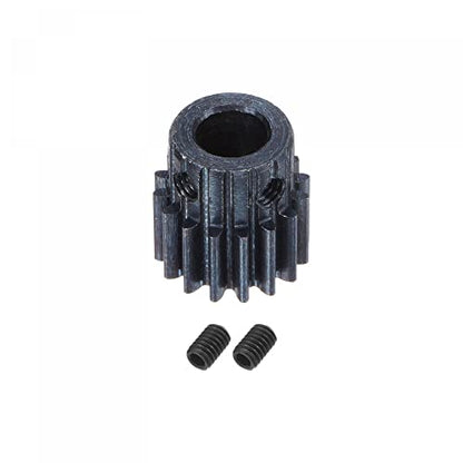 uxcell 1Mod 16T Pinion Gear 8mm Bore Hardened Steel Motor Rack Spur Gear with Step for RC Car Truck Buggy Gear Drive