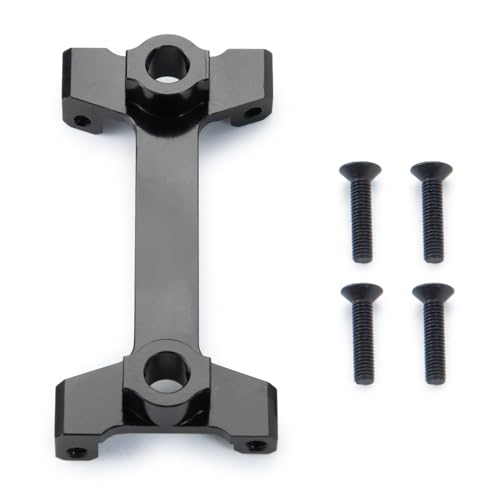 Aluminum Rear Body Shell Mount Stand for 1/10 Axial SCX10 III AXI03007 RC Crawler Car Upgrades Parts Accessories, Rear Shock Tower Braces Body Post Mounts (Black) (Rear Body Shell Stand) - color: Rear Body Shell Stand