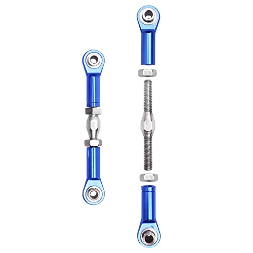 Hobbypark Aluminum Adjustable Tie Rods Toe Links Set Linkage Steel Turnbuckles for Arrma 1/10 Granite 4X4 Replacement (6-Pack) (Navy Blue)
