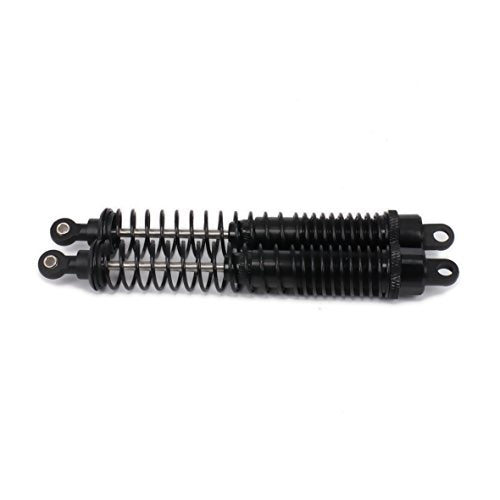Shock Absorber Damper 130mm Oil Adjustable Alloy Aluminum for RC Car 1/10 Crawler Truck Upgraded Hop-Up Parts ECX VRX HPI HSP Losi Axial Tamiya Redcat Himoto Losi(Black) - color: Black