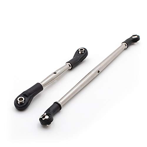 LCX Racing 1/10th RC Crawler Car Stainless Steel Front Steering Linkage for Traxxas TRX4 TRX6 6x6 G63, Upgrades Parts Accessories