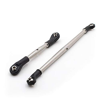 LCX Racing 1/10th RC Crawler Car Stainless Steel Front Steering Linkage for Traxxas TRX4 TRX6 6x6 G63, Upgrades Parts Accessories