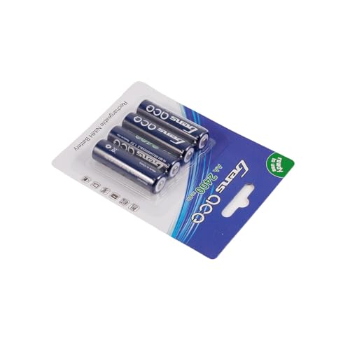 Gens ace 2400mAh 1.2V Ni-MH AA Rechargeable Battery for Mini-Z Competition, Other RC transmitters, Receiver Packs, Robots, and Toys(4Pcs)