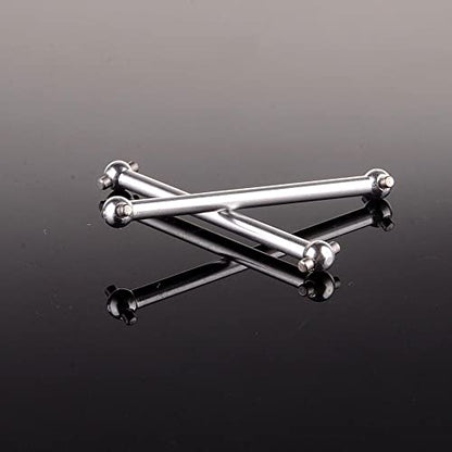 Replacement Part For A959 A969 A979 Aluminum Front Rear Driven Shaft 46mm A959-07 1/18 Car Truck 580027 - (Color: Silver) - color: Silver