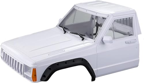 Hard Plastic RC Crawler Body Cab & Back-Half Cage Body Car Shell for 1/10 RC Crawler TRX4 Axial SCX10 II 90046 TRX4 Redcat GEN8 (Cab)