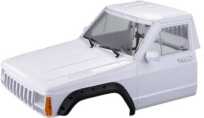 Hard Plastic RC Crawler Body Cab & Back-Half Cage Body Car Shell for 1/10 RC Crawler TRX4 Axial SCX10 II 90046 TRX4 Redcat GEN8 (Cab)