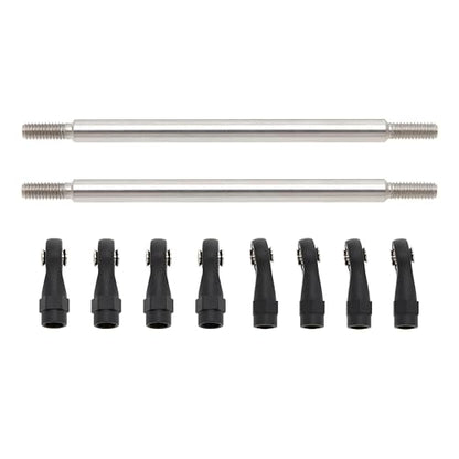 MEUS RACING 1/10 Links Steel Chassis Links Kit for Traxxas TRX4 Axial SCX10 Tamiya CCO1 Redcat Gen8 1/10 RC Crawler (85mm) - size: 85mm
