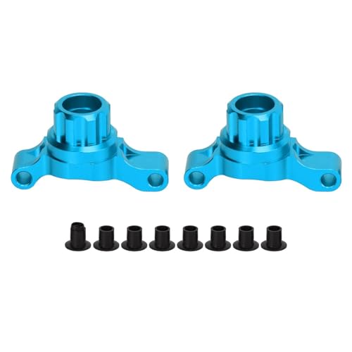 Aluminum Rear Steering Cup, Aluminum Alloy Rear Knuckle Arm Steering Cups Upgrade Parts Accessories for Tamiya TT02 1/10 RC Car (Blue)