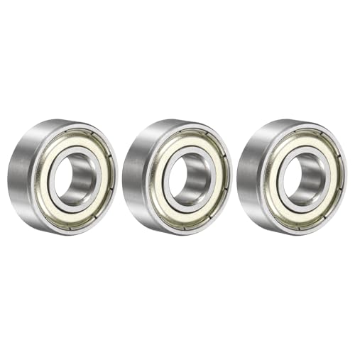 uxcell 3 Pcs 1606ZZ Deep Groove Ball Bearing 3/8" x 29/32" x 5/16" Double Metal Sealed, Chrome Steel Bearings - size: 1606ZZ 3/8" x 29/32" x 5/16"