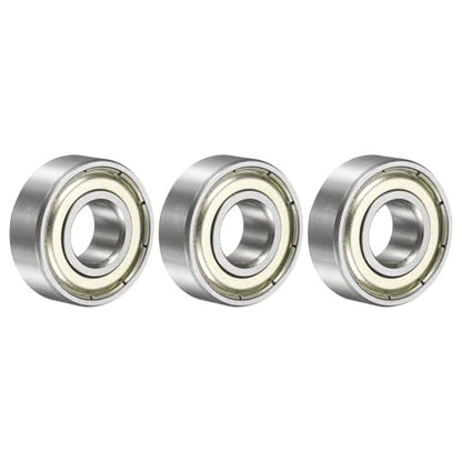 uxcell 3 Pcs 1606ZZ Deep Groove Ball Bearing 3/8" x 29/32" x 5/16" Double Metal Sealed, Chrome Steel Bearings - size: 1606ZZ 3/8" x 29/32" x 5/16"