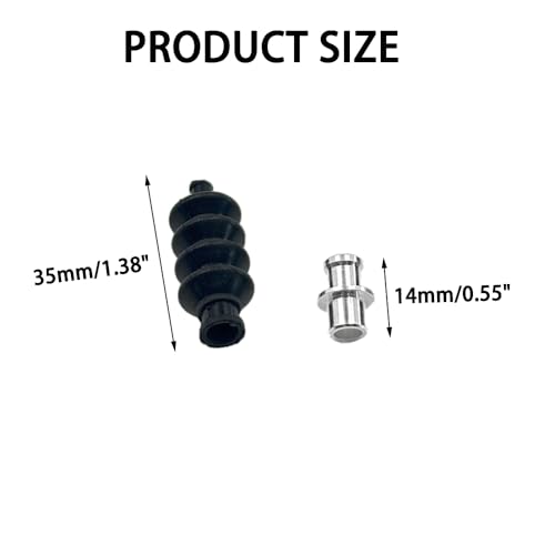 2PCS RC Boat Pushrod Waterproof Rubber Bellow Radio Box Seals Pushrod Linkage Tie Rod Seals with Aluminium Mount Base for RC Boat DIY Model Ship Building Parts (Style 2) - style: Style 2