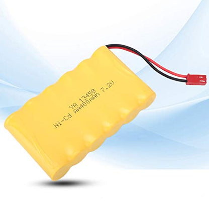 JERYS RC Car Battery, 7.2V 400MAH 2PCS RC Car Accessories for Outdoor