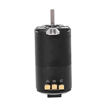 Changor High Efficiency 4550KV Sensored Brushless Motor 8.5T for 1/12 1/14 Scale RC Car Racing Black Silver