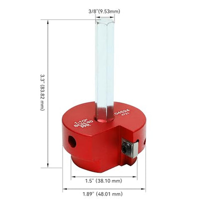 HFS(R) 1-1/2" PVC Pipe Reamer Tool - Fits 1/2" Drill, PVC Fitting Saver & Plastic Pipe Fitsting Reamer Socket Saver Plumbing Tool for Schedule 40 Plastic Pipes - size: 1.5 Inch