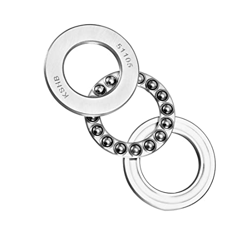 uxcell 51105 Thrust Ball Bearings 25mm x 42mm x 11mm Chrome Steel ABEC3 Single Row Roller 2pcs - size: 25mmx42mmx11mm