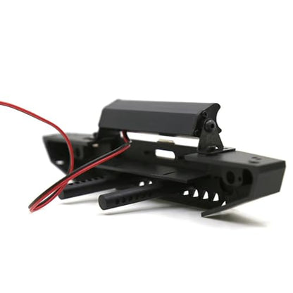 for Axial for Traxxas for Defender for Bronco for Trx4 for SCX10 90046 90047 1/10 Metal Front Bumper with Light RC Crawler Car Upgrade Parts RC Parts