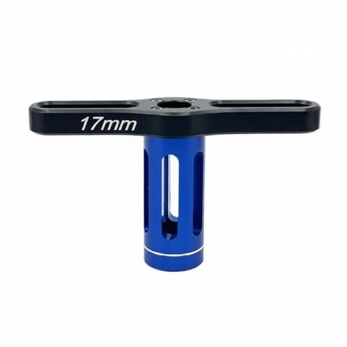 kowaku Hexagonal Socket Wrench Nut Driver Aluminum Anodized Handle Practical Metal Maintenance Tool Suitable for RC Car Tire Swaps Home Repair Adjustments, Blue With Black - color: Blue With Black