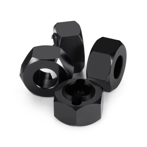 Rc Accessories for LOSI for Mini-B 2WD for Mini-T 2.0 4Pcs 1/16 1/18 Metal Hex Wheel Hub Adapters Conversion RC for Buggy Truck Model Upgrade Parts