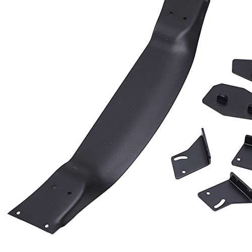 RC Car Rear Wing Spoiler Aluminum Alloy High Performance Racing Upgrade Part for 1/10 Scale On Road Drift Cars Universal Fit Black 185mm Length