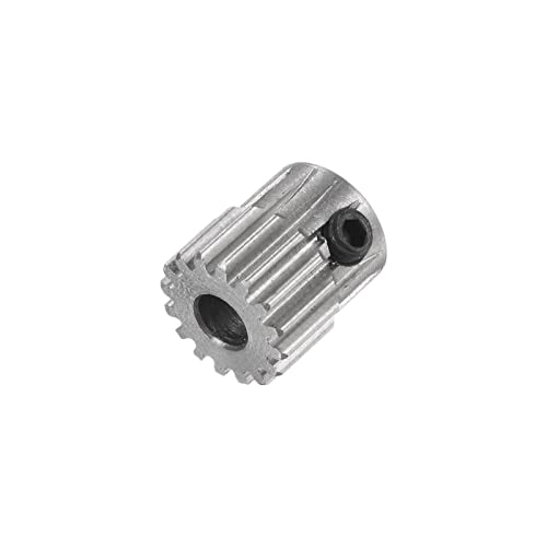 HARFINGTON Pinion Gear 3mm Bore 16T Mod 0.5 Stainless Steel Spur Diff Differential Motor Gear RC Car Replacement Parts - style: 16T