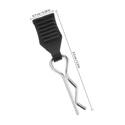 20pcs Universal Rc Car Body Clips with Pull Tabs Bent R-Type Fasteners for Rc Car and Truck Shells Vehicle Spare Parts