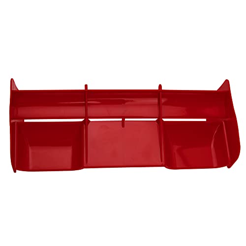 RC Force Rear Spoiler High-Down Force Body Wing Tail & Metal Rear Wing Buttons Gasket Compatible with HPI HSP Redcat 1/8 RC Off Road Short Truck Buggy Car Truck (Red)