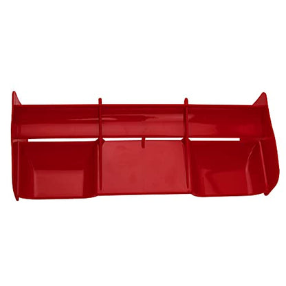 RC Force Rear Spoiler High-Down Force Body Wing Tail & Metal Rear Wing Buttons Gasket Compatible with HPI HSP Redcat 1/8 RC Off Road Short Truck Buggy Car Truck (Red)