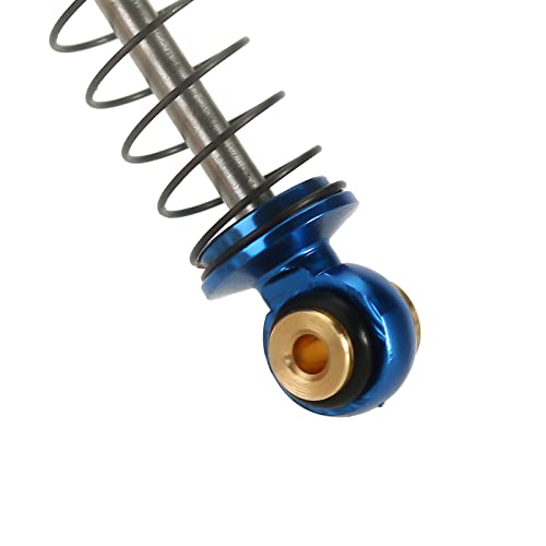 INJORA 39mm Shocks- Aluminum Threaded Adjustable Oil Filled Damper for SCX24 Gladiator C10 JLU Deadbolt B17 Axial 1/24 RC Crawler Car Upgrade Parts(Blue) - color: Blue