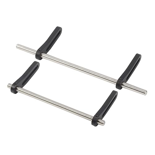 AMK RC Bumper Aluminum Alloy Modular 1/10 RC Crawler Bumper Front Rear Bull Bars for 1/10 RC Crawler LCG Rigs Builds TRX4 SCX10 Gspeed Power Wagon Body DIY (1/10 RC Crawler Bumper Black)