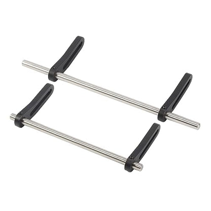 AMK RC Bumper Aluminum Alloy Modular 1/10 RC Crawler Bumper Front Rear Bull Bars for 1/10 RC Crawler LCG Rigs Builds TRX4 SCX10 Gspeed Power Wagon Body DIY (1/10 RC Crawler Bumper Black)