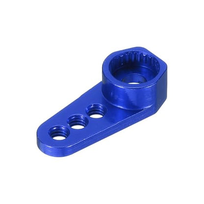 MECCANIXITY 3pcs Aluminum Alloy 1/18 25T Steering Servo Arm Horn Dark Blue for DIY RC Car/Boat/Airplane Boat Accessories - color: Dark Blue