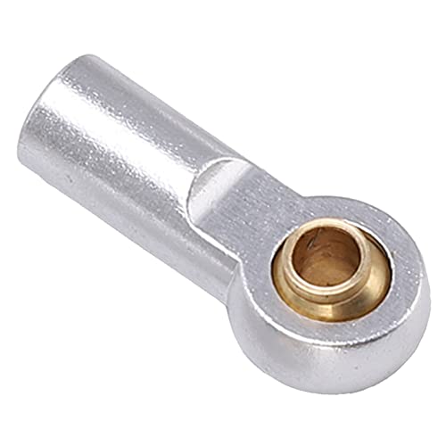 10pcs RC Metal Ball Ends, Aluminium Alloy Ball Ends M3 Link Rod End Joint, AXIAL SCX10 1/10 RC Car Upgrade Parts (Silver) - color: Silver