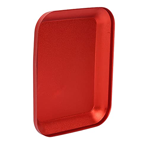 RC Screw Tray Magnetic Parts Holder Small Screw Organizer Storage Tray with Aluminum Alloy for Fuel Vehicle Parts Tools (Red) - color: Red