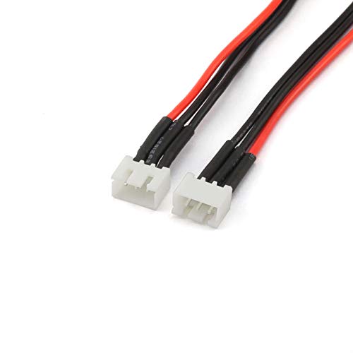 2pcs 15cm JST-XH 2S LiPo Balance Power Cable Connector 22AWG Extended Charging Wire Male Female Plug for RC Drone FPV Quadcopter Rechargeable Lipo Battery Charger DIY - size: 2S