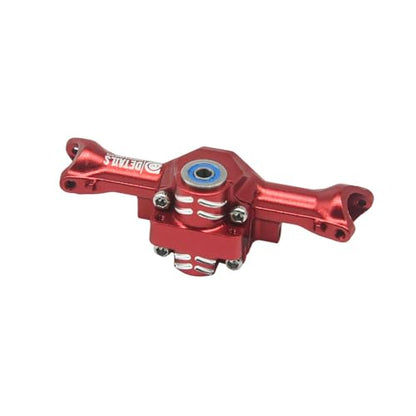 Hobby Details Aluminum Rear Axle Gear Box Skid Link Wheel Upgrade Set for 1/30 Axial SCX30 Jeep Wrangler RC Cars, Red (Front Axle) - color: Front Axle