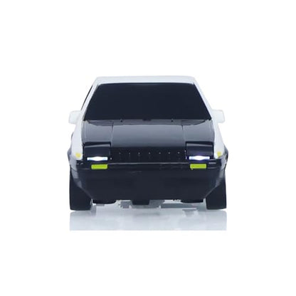 TOUCAN RC HOBBY 1/43 Rc Drift Car AE86 15km/h High Speed 2.4G Radio Controlled Racing Vichle Fully Proportional 4WD RTR Mini Model Dual Hazard Lights Radio Battery 14+ - color: White