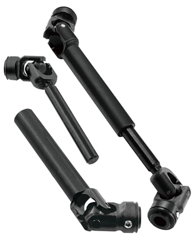 Universal Drive Shaft(85-122MM) Upgrades Part for 1/10 SCX10 II Red cat D90 Gen7/Pro GEN8 RC 4WD,Harden Steel #45 RC Driveshafts,2PCS,Black - size: 85-122mm(2pcs)