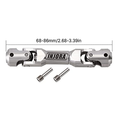 INJORA Stainless Steel Heavy-Duty Drive shafts for 1/10 RC (68-86mm) - size: 68-86mm