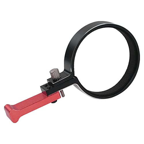 RC Transmitter Steering Wheel Trigger One-Handed Control Adapter Compatible with Flysky gt5 Traxxas TQI Dumborc Remote Controller Transmitter 1.55"-1.65" Steering Wheel (Red) - color: Red