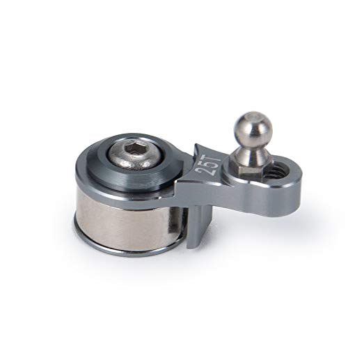 QUE-T Aluminum 25T Steering Servo Arm Horn for 1/10 RC TRX-4 (Titanium) - color: Titanium