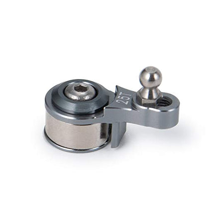 QUE-T Aluminum 25T Steering Servo Arm Horn for 1/10 RC TRX-4 (Titanium) - color: Titanium