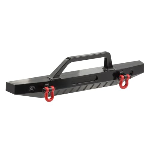 RC Bumper For TRX4M K10 1/18 Aluminum Front Rear Bumper With Tow Trailer Hook RC Crawler Car Upgrade Parts Accessories(Front) - color: Front