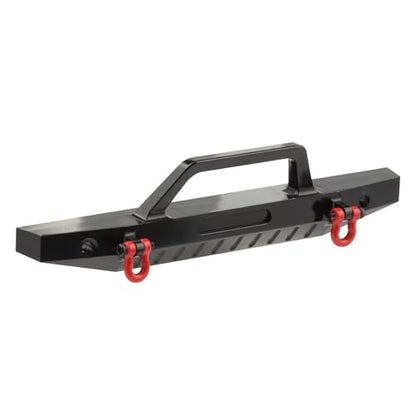 RC Bumper For TRX4M K10 1/18 Aluminum Front Rear Bumper With Tow Trailer Hook RC Crawler Car Upgrade Parts Accessories(Front) - color: Front