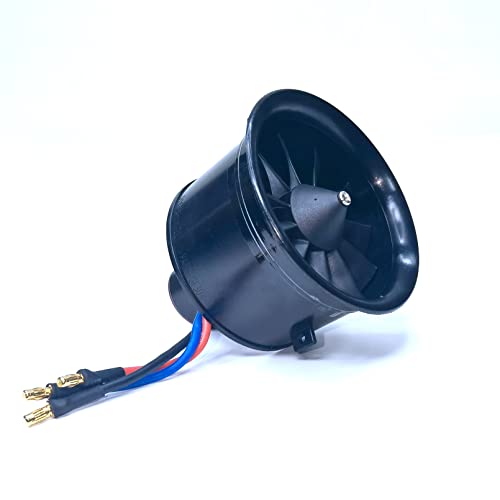 EDF 64mm 3S 3900KV 11 Blades 12.6V Electric Ducted Fan, Hobby RC Jet Engine Propeller, RC Car Engine Parts, High Speed Brushless Motor, Remote Control Model, Replacement Airplane Parts DIY - style: 64mm EDF with 3S/3900KV motor