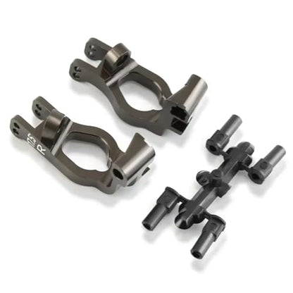 RC Accessory Compatible with Kyosho for MP9 MP10 1/8 RC Car Upgrade Parts Accessories 2pcs Metal 17.5 Degrees C-Hub Carrier Caster Block IFW474