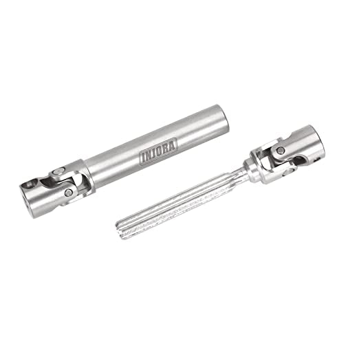 INJORA Steel Drive Shaft for Axial SCX24 C10 JLU Bronco Base Camp 4Runner - color: Silver