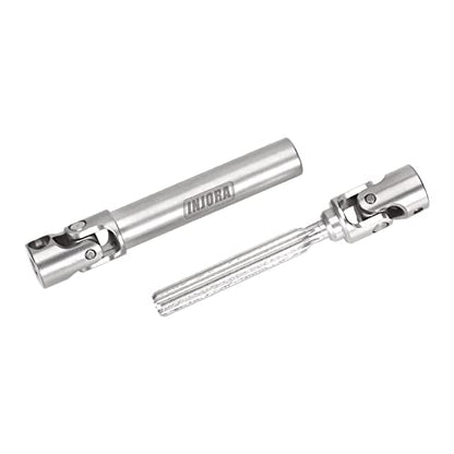 INJORA Steel Drive Shaft for Axial SCX24 C10 JLU Bronco Base Camp 4Runner - color: Silver