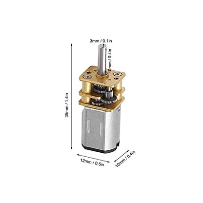 N20 DC Geared Motor, 300 RPM Speed Reduction, RC Car Motor, Compact Size for DIY Hobbyists, Small-Scale, and Robotics Projects