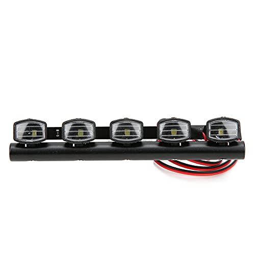 5pcs RC Car Roof Lights LED Light Bar Kit Compatible with SCX10 TRX4 Crawler, Miniature Vehicle Decoration, Low Power Consumption, High Realism Model Accessory for /10/8 Scale - size: 5 lights