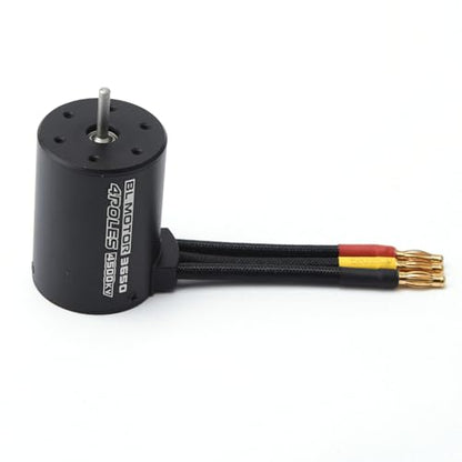High Efficiency 3800KV Brushless RC Motor for 1 8 10 Trucks 550 Size Compatible Optimized Heat Dissipation Plug and Play Setup - size: 4500KV